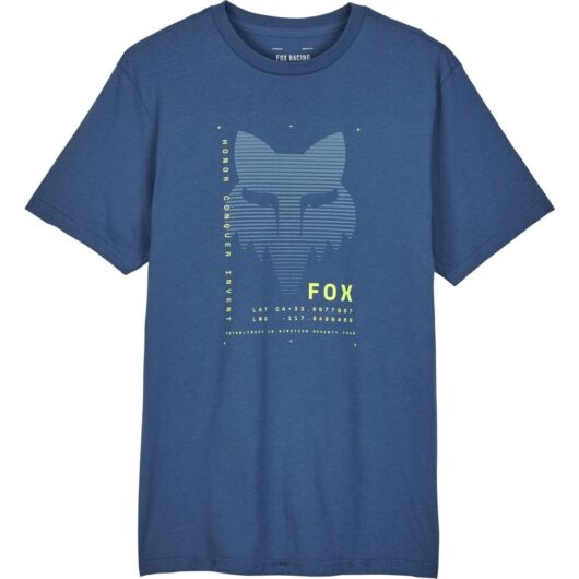 Fox Racing Dispute Short Sleeve Premium T-Shirt - Indigo / S