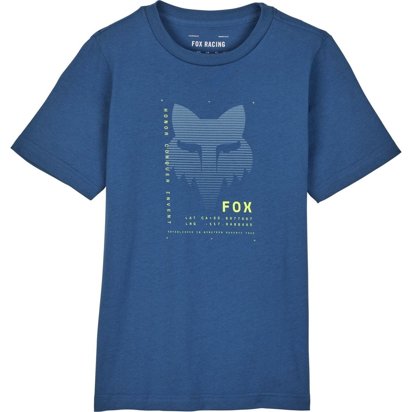 Fox Racing Dispute Youth Short Sleeve Premium T-Shirt - Indigo / YS