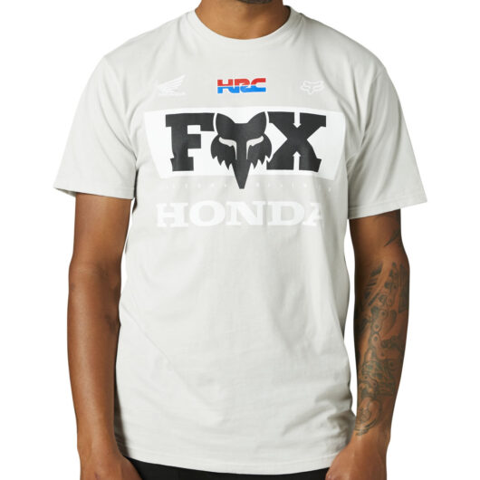 Fox Racing Honda Short Sleeve Premium T-Shirt - Light Grey / S