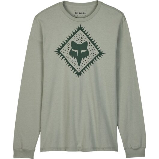 Fox Racing Leo Long Sleeve Premium T-Shirt - Grey Vintage / S