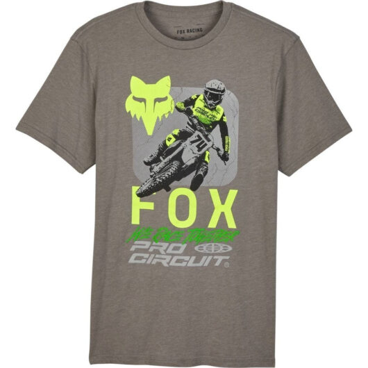 Fox Racing Pro Circuit Short Sleeve Premium T-Shirt - Heather Graphite / S