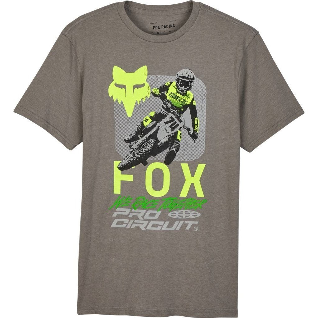 Fox Racing Pro Circuit Short Sleeve Premium T-Shirt - Heather Graphite / S