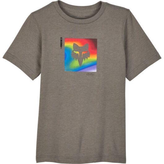 Fox Racing Scans Youth Short Sleeve Premium T-Shirt - Heather Graphite / YS