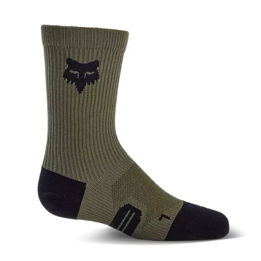 Fox Ranger Crew 6in Youth MTB Socks Olive Green