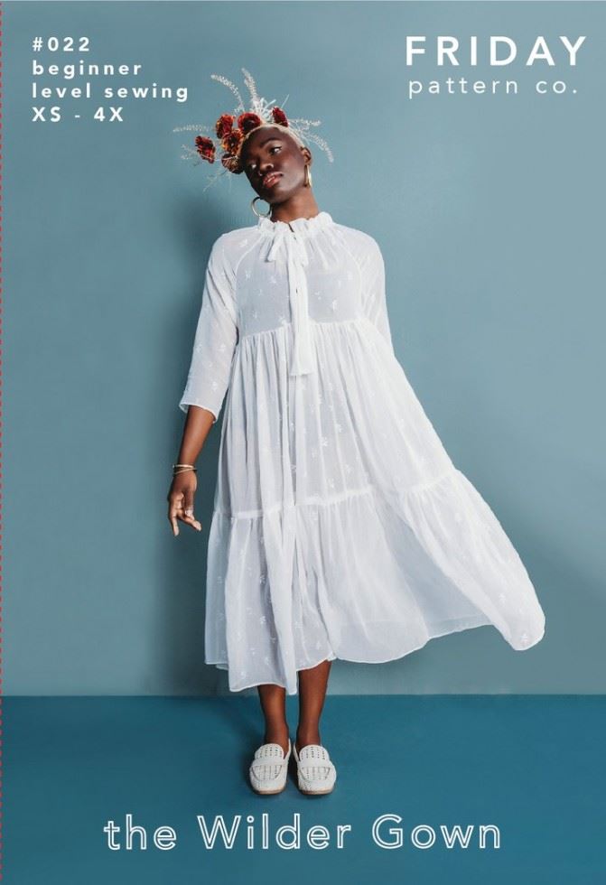 Friday Pattern Company Paper Sewing Pattern Wilder Gown