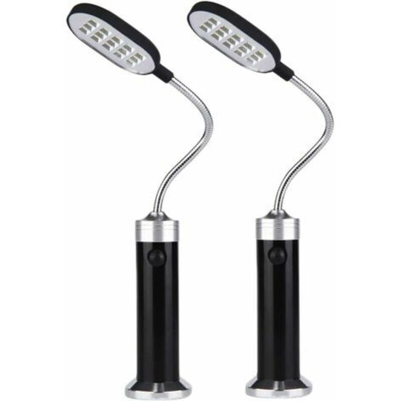 Gotrays - bbq Lights Magnetic Base Lightweight bbq Light - Flexible Gooseneck 360 Degrees Pack of 2