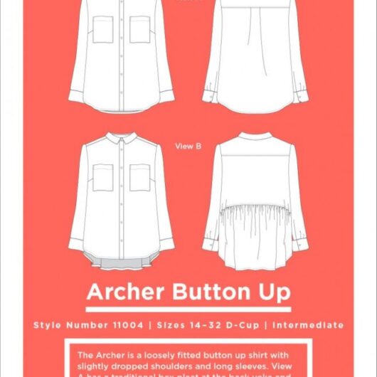 Grainline Studio Paper Sewing Pattern Archer Shirt