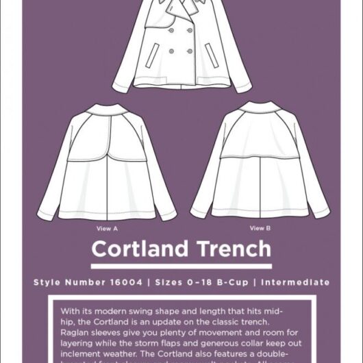 Grainline Studio Paper Sewing Pattern Cortland Trench
