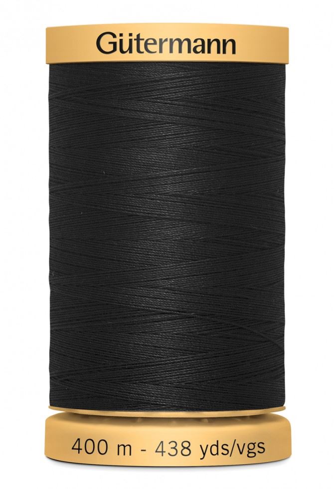Gutermann Cotton Sewing Thread Black 5201