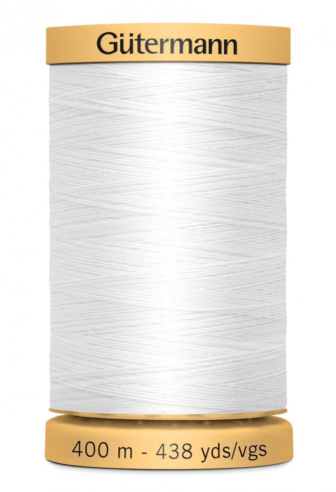 Gutermann Cotton Sewing Thread White 5709