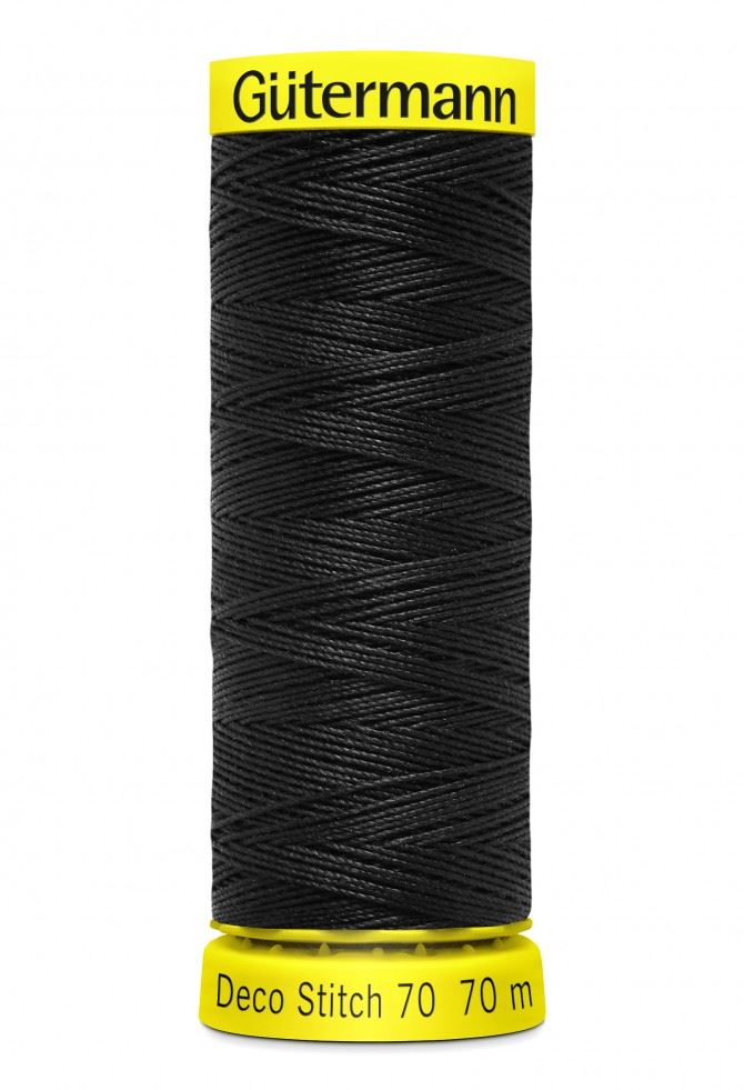 Gutermann Deco Stitch 70 Thread 000 Black