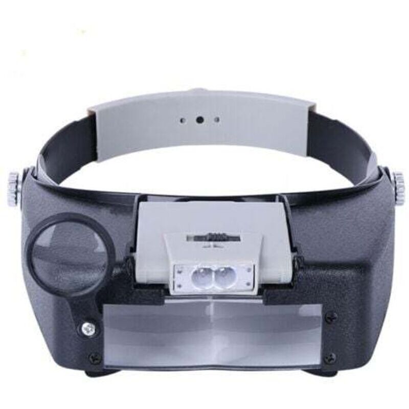 Hands-Free Watchmaker's Magnifying Headband with Light, Magnifying Headset with LED Light, for Watchmakers, Jewelers, Reading