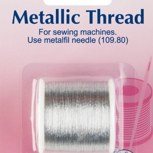 Hemline Metallic Sewing Thread Silver