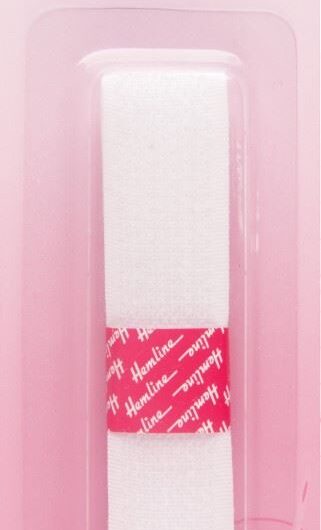 Hemline Sew On Velcro White
