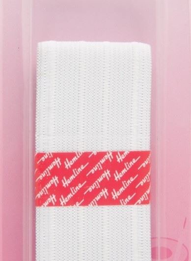 Hemline Sport Elastic White