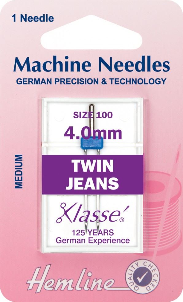 Hemline Twin Jeans Sewing Machine Needles