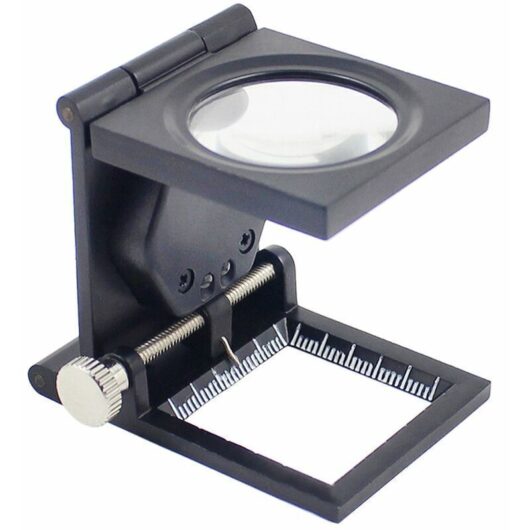 Hot Sale - Standing Magnifier, 10X Compartment Reading Magnifier with LED Lighting, Foldable Tabletop Magnifier, Work Magnifier, Magnifier for