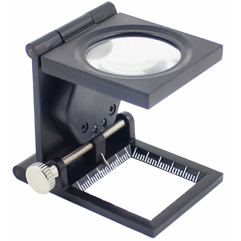 Hot Sale - Standing Magnifier, 10X Compartment Reading Magnifier with LED Lighting, Foldable Tabletop Magnifier, Work Magnifier, Magnifier for