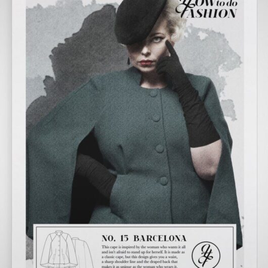 How To Do Fashion Paper Sewing Pattern Barcelona Cape