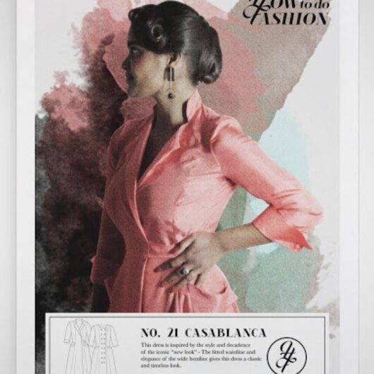 How To Do Fashion Paper Sewing Pattern Casablanca Dress