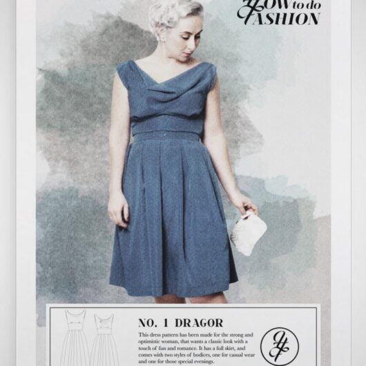 How To Do Fashion Paper Sewing Pattern Drager Dress