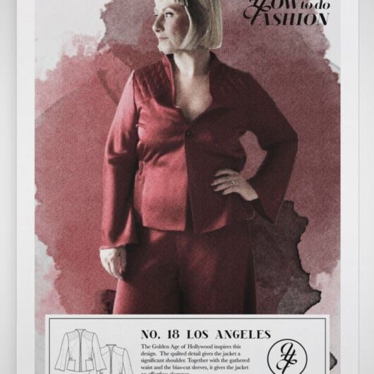 How To Do Fashion Paper Sewing Pattern Los Angeles Jacket