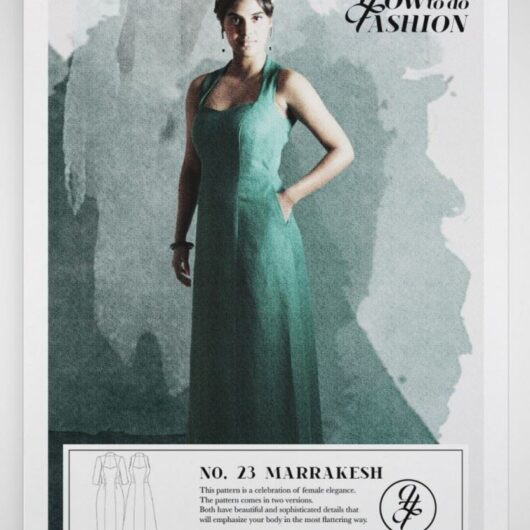 How To Do Fashion Paper Sewing Pattern Marrakesh Dress