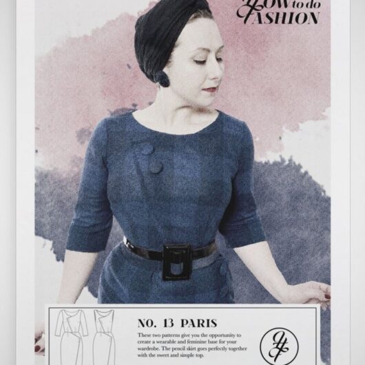 How To Do Fashion Paper Sewing Pattern Paris Dress