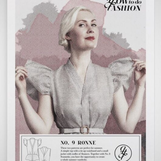 How To Do Fashion Paper Sewing Pattern Ronne Blouse