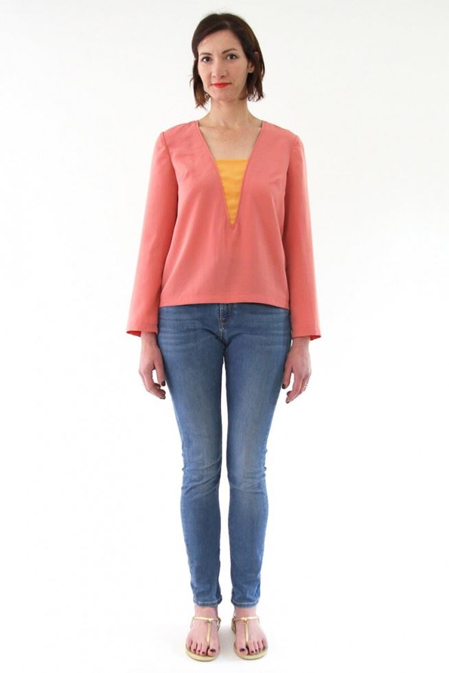 I AM Paper Sewing Pattern Flora Blouse