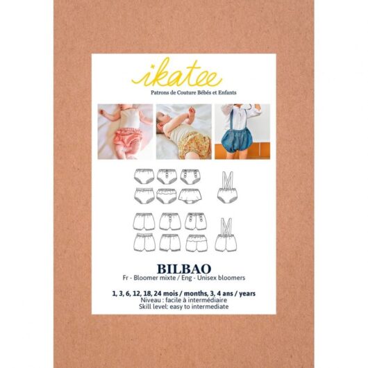 Ikatee Paper Sewing Pattern Baby Bilbao Bloomers