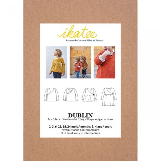 Ikatee Paper Sewing Pattern Baby Dublin Cardigan & Dress