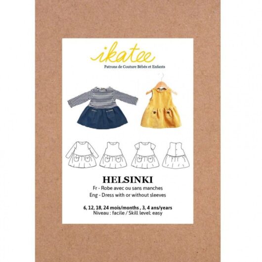 Ikatee Paper Sewing Pattern Baby Helsinki Dress