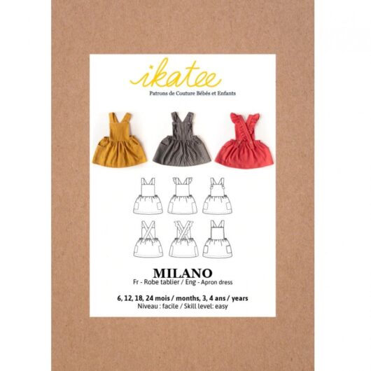 Ikatee Paper Sewing Pattern Baby Milano Dress