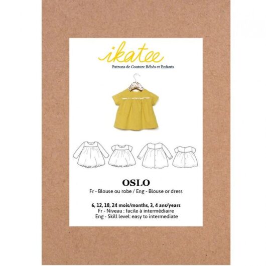 Ikatee Paper Sewing Pattern Baby Oslo Blouse & Dress