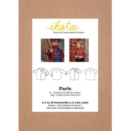 Ikatee Paper Sewing Pattern Baby Paris Shirt