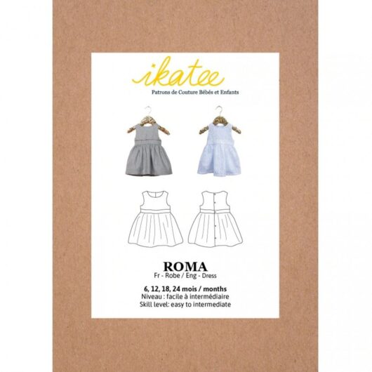Ikatee Paper Sewing Pattern Baby Roma Dress