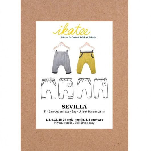 Ikatee Paper Sewing Pattern Baby Sevilla Harem Pants