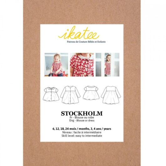 Ikatee Paper Sewing Pattern Baby Stockholm Blouse & Dress