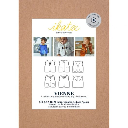 Ikatee Paper Sewing Pattern Baby Vienne Vest