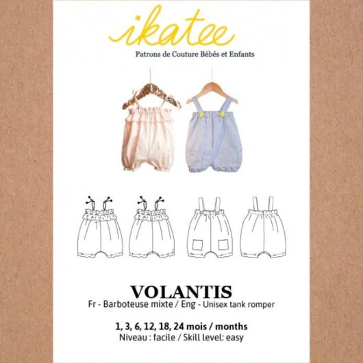 Ikatee Paper Sewing Pattern Baby Volantis Romper