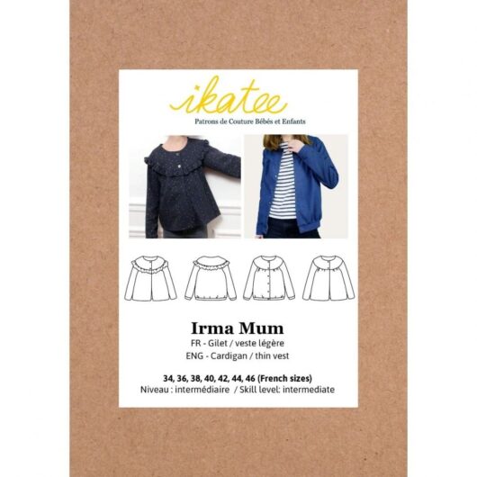 Ikatee Paper Sewing Pattern Irma Cardigan