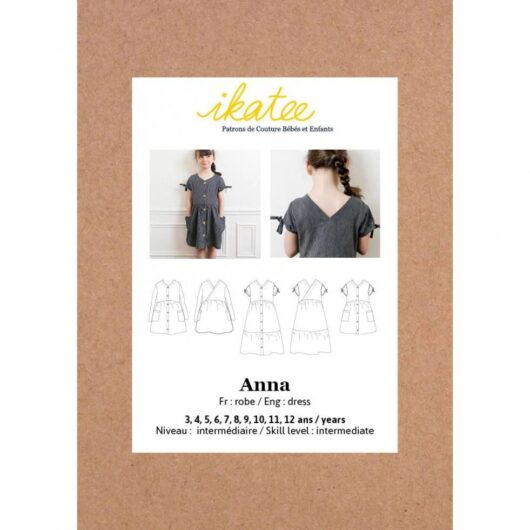 Ikatee Paper Sewing Pattern Kids Anna Dress