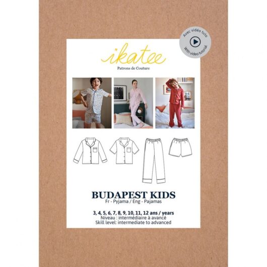 Ikatee Paper Sewing Pattern Kids Budapest Pyjamas