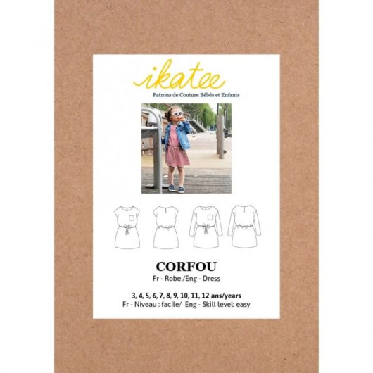 Ikatee Paper Sewing Pattern Kids Corfou Dress