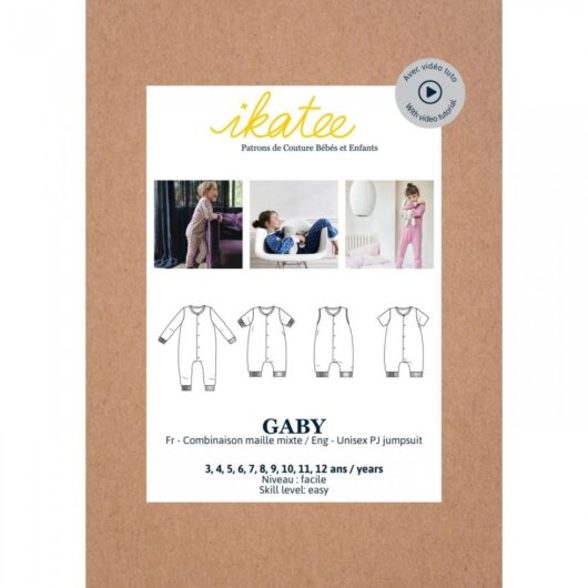 Ikatee Paper Sewing Pattern Kids Gaby Jumpsuit