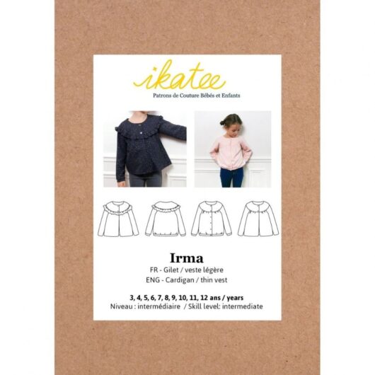 Ikatee Paper Sewing Pattern Kids Irma Cardigan