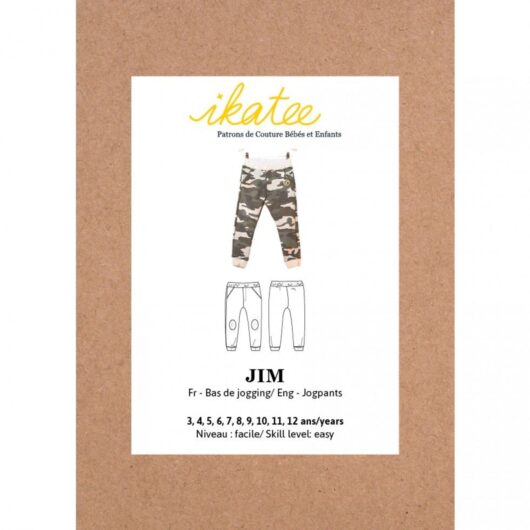 Ikatee Paper Sewing Pattern Kids Jim Jogpants