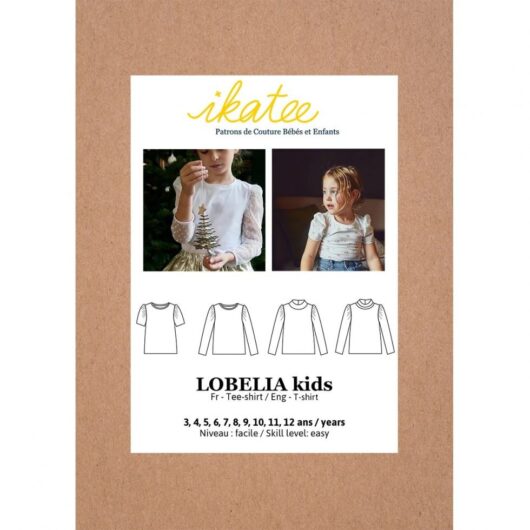 Ikatee Paper Sewing Pattern Kids Lobelia Tee Shirt
