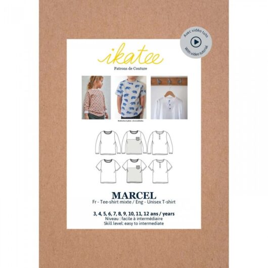 Ikatee Paper Sewing Pattern Kids Marcel Tee Shirt